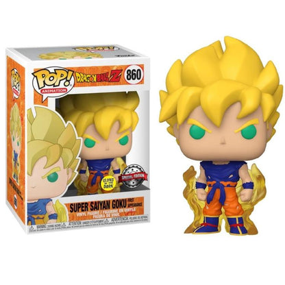 Funko Pop ! Dragon Ball Z - (860) Goku Super Sayan Figure Exclusive Glow Special
