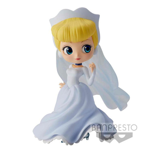 BANPRESTO Q POSKET DISNEY CINDERELLA CENERENTOLA STATUETTA BANDAI FIGURE 14CM