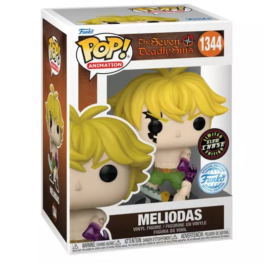Funko Pop ! Animation Seven Deadly Sins - (1344) Meliodas Glow Chase Special 9Cm