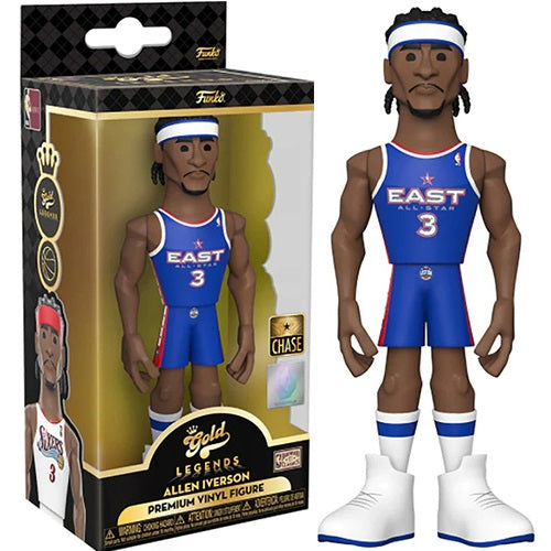 Funko Gold Nba Legend - Allen Iverson Chase Premium 76Ers Figure Collezione 13Cm