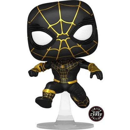 Funko Pop Spider Man No Way Home - Spider-Man 1073 Tuta Nera Oro Maschera Chase