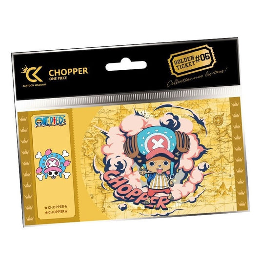 CARTOON KINGDOM - GOLDEN TICKET: ONE PIECE (CHOPPER) #06 BIGLIETTO DA COLLEZIONE
