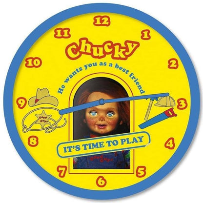 Pyramid Orologio Chucky It'S Time To Play Da Parete A Muro Horror Movies Clock