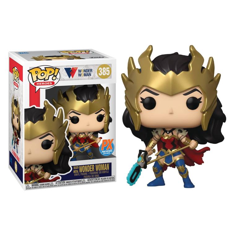 Funko Pop ! Dc Heroes Ww1984 - (385) Wonder Woman Death Metal - Vinyl Figure 9Cm
