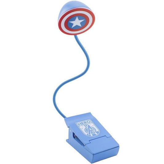 Paladone Marvel Lampada A Morsetto Da Lettura (Capitan America) Scudo Ufficiale