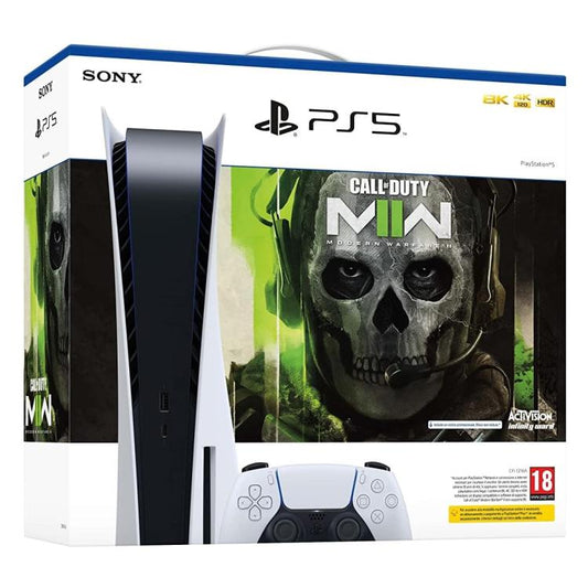 Sony Console Ps5 Standard C 825Gb White Bundle Playstation 5 + Call Of Duty Mw2