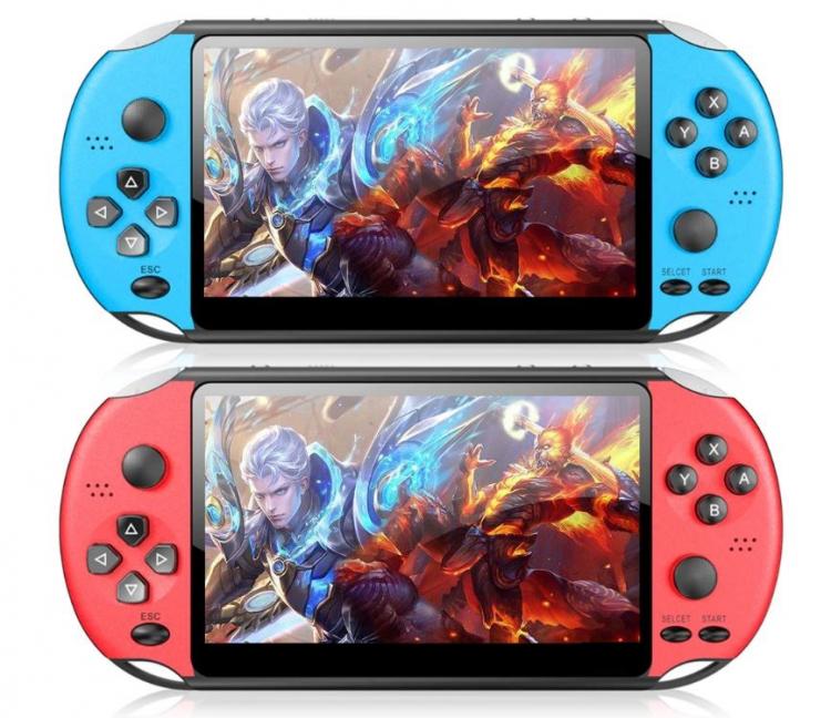 CONSOLE PORTATILE 16GB STATION DISPLAY 7" POLLICI 32 BIT GIOCHI VIDEOGIOCO MP5