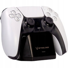 Steeldigi Base Ricarica Dualsense Play Station 5 Controller Nero Bianco Ps5