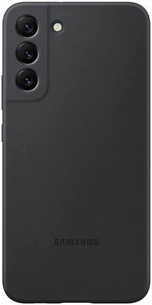 Samsung Silicone Cover Galaxy S22+ Cellulare Custodia Nera Morbida Black 5G Noir