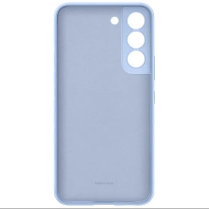 Samsung Silicone Cover Galaxy S22 Blue Cellulare Custodia Blu Morbida Azzurro 5G