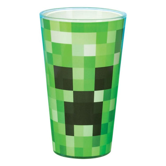 Paladone Bicchiere Vetro Minecraft "Creeper Glass" Tazza Gioco Senza Manico Vaso