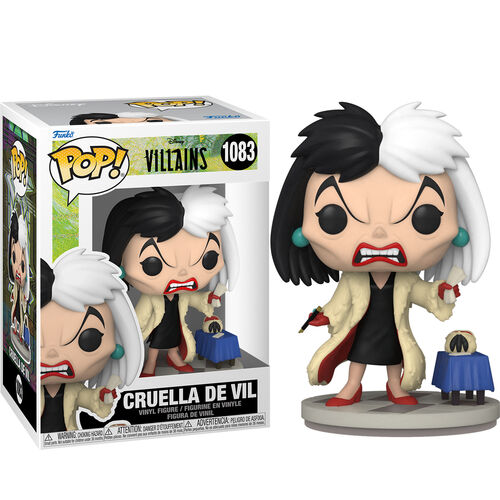Funko Pop ! Disney Villains - Cruella De Vil (1083) Vinyl Figure Crudelia Demon