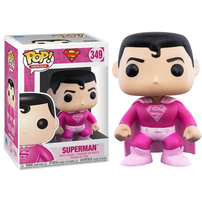 Funko Pop ! Dc Heroes Holiday - (349) Superman Rosa - Statuetta Vinyl Figure 9Cm
