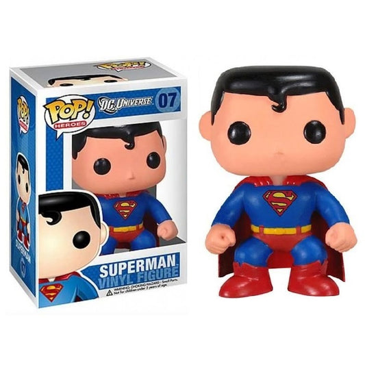 Funko Pop ! Dc Comics Super Heroes Batman (07) Superman Statua Vinyl Figure 9Cm