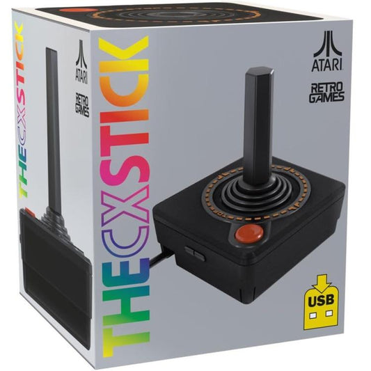 ATARI RETRO GAMES "THECXSTICK" GAMING JOYSTICK CONTROLLER STICK USB PER CX40 PC
