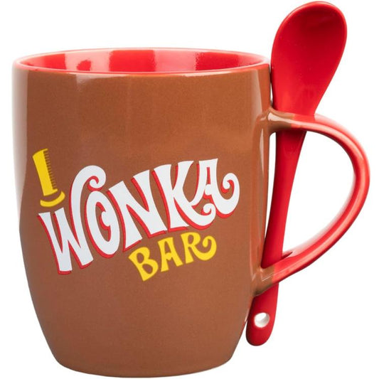Worner Bros Tazza " La Fabbrica Di Cioccolato" Ceramica Con Cucchiaino 380 Ml