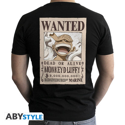 ABYstyle - T-Shirt One Piece - Maglietta One Piece (Wanted Luffy) - Maglia (Tg. XL)