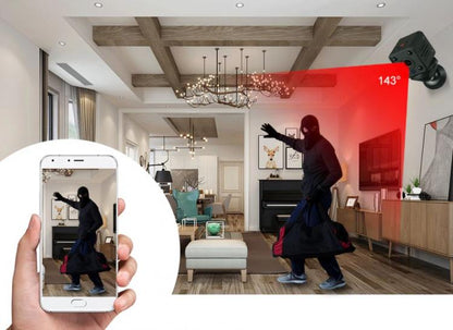 Mini Telecamera Microcamera Ip Wifi A Batteria Nascosta Wireless Calamita Spia