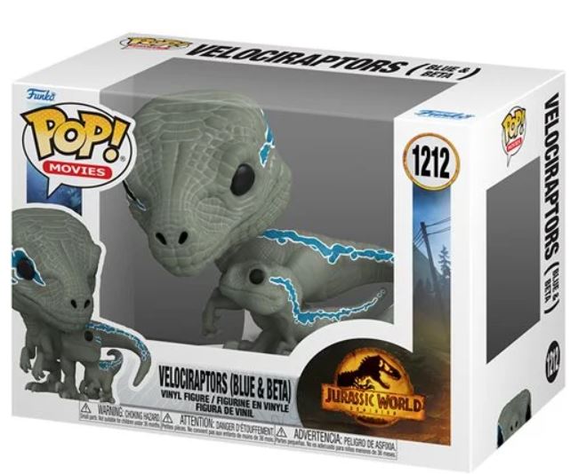 Funko Pop ! Movies Jurassic World Dominion - Velociraptors Blue & Beta (1212)