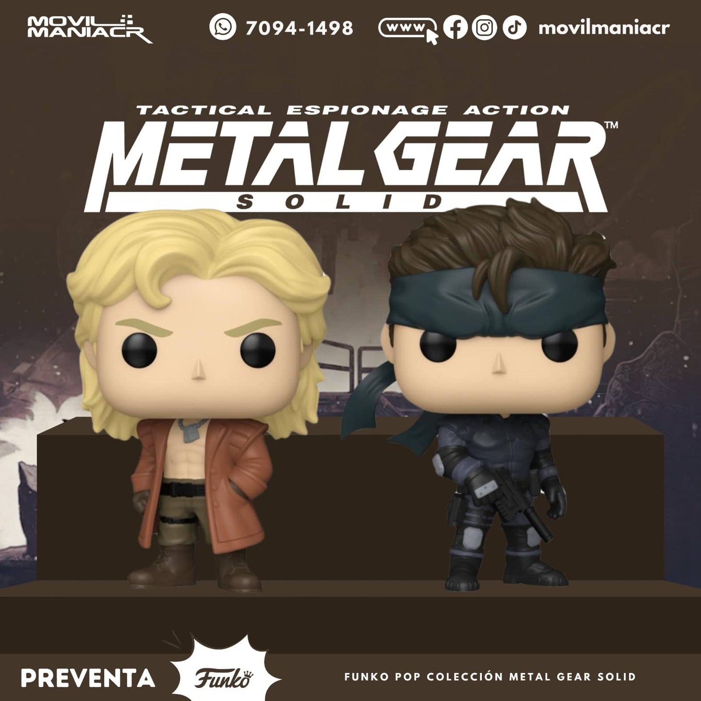 Funko Pop ! Games Metal Gear Solid - (1296) Liquid Snake Figure (Preorder) 9cm