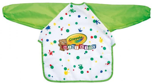 CRAYOLA MINI KIDS GREMBIULINO CON MANICHE LUNGHE PER COLORARE VESTITI PULITI