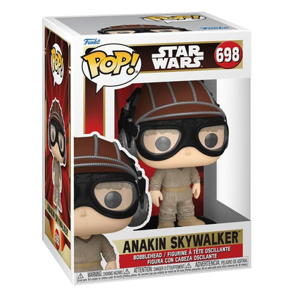 Funko Pop ! Star Wars Ep1 20Th - (698) Anakin W/ Helmet Vinyl Figure 9Cm Sw
