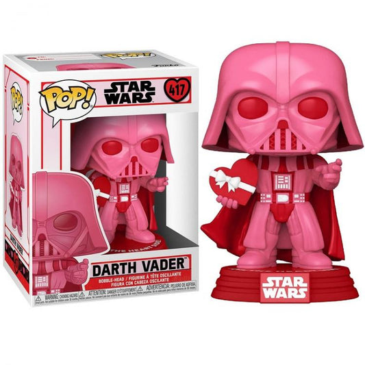 Funko Pop ! Star Wars Valentines - Darth Vader (417) Vinyl Pink Bobble-Head Rosa