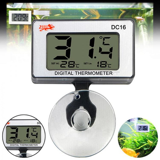 Termometro Ventosa Digitale Lcd Sonda Per Acquario Frigo Misura Temperatura Dc16
