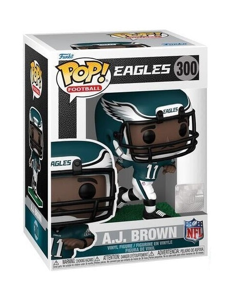 Funko Pop ! Football - Nfl Eagles (300) A.J. Brown - Statuetta Vinyl Figure 9Cm