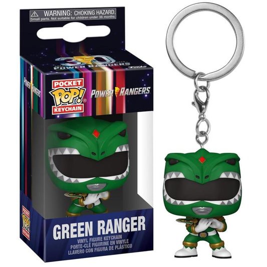 Funko Pop ! Keychain Tv Power Rangers 30Th (Green Ranger) Portachiavi Vinyl 4Cm