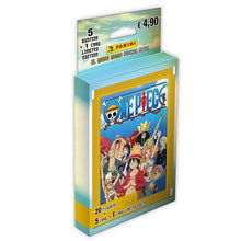One Piece Sticker Panini Pack Ecoblister 5 Bustine + 5 Card + 1 Card Limited