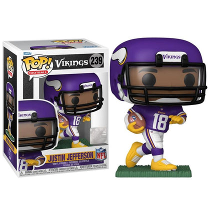 Funko Pop ! Football Nfl - Vikings (239) Justin Jefferson Player Americano Vinyl