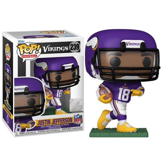 Funko Pop ! Football Nfl - Vikings (239) Justin Jefferson Player Americano Vinyl