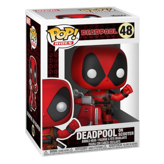 Funko Pop ! Rides Marvel Deadpool (48) Deadpool On Scooter Figure Vespa 9Cm Ride