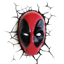 Marvel Lampada A Muro Decorativa - Deadpool 3D Deco Light Applique Led + Sticker
