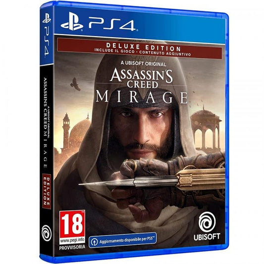 ASSASSIN'S CREED MIRAGE DELUXE EDITION PS4 GIOCO ITALIANO PLAYSTATION 4 NUOVO