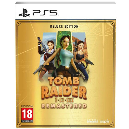 Tomb Raider I-Iii Remastered Deluxe Edition Ps5 Starring Lara Croft Playstation