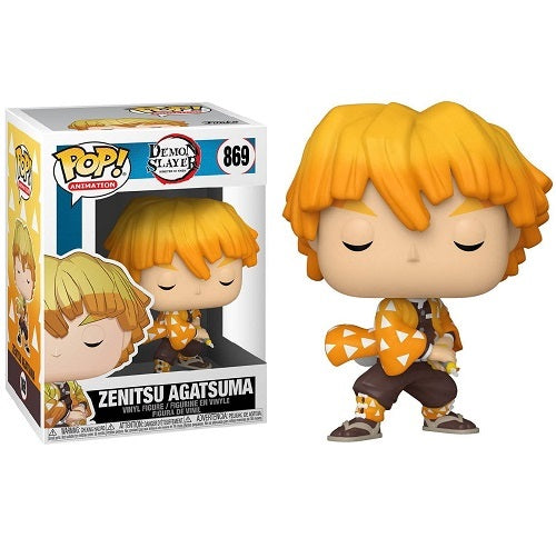 Funko Pop ! Animation Demon Slayer - Zenitsu Agatsuma (869) Figure Vinyl 9Cm
