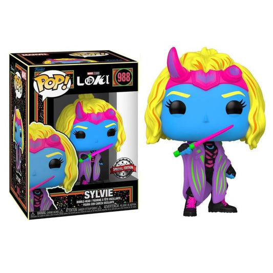Funko Pop ! Marvel Studios Loki Blacklight (988) Sylvie Statua Vinyl Figure 9Cm