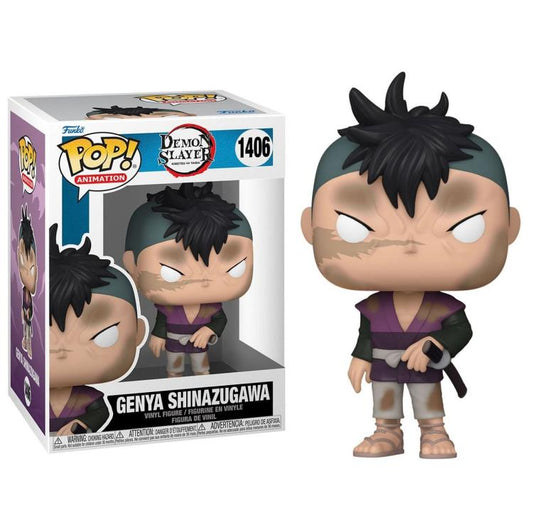 Funko Pop ! Animation Demon Slayer - 1406 Genya Shinazugawa Figure 9Cm Vinyl