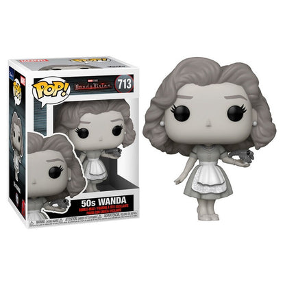 Funko Pop ! Wandavision - (713) 50S Wanda Figure Vinyl Marvel Black E White 9Cm