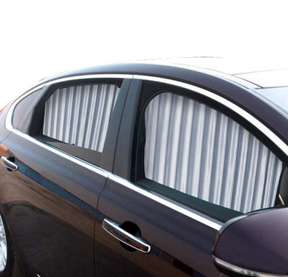 Kit 4 Tenda Tendina Parasole Raggi Uv Magnetica Auto Anteriore Posteriore Grigio