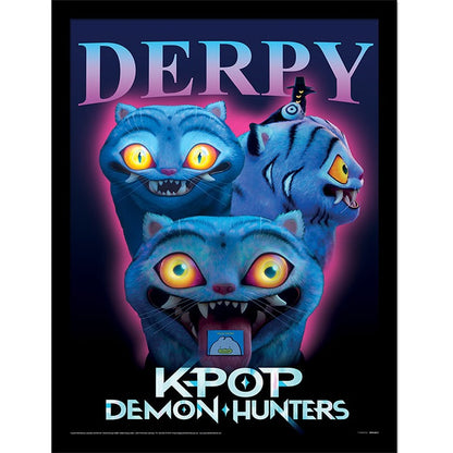 KPop Demon Hunters Derpy Framed Cornice Quadro Collector Print 30x40cm