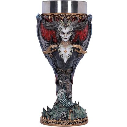 Nemesis Now Calice "Diablo Iv Lilith" Tazza Resina Drink Cup Dipinta A Mano 19Cm