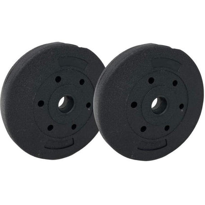 COPPIA DISCHI PESI BILANCIERE MANUBRI DISCO Ø 30mm IN ABS PALESTRA 2x 2.5KG =5KG