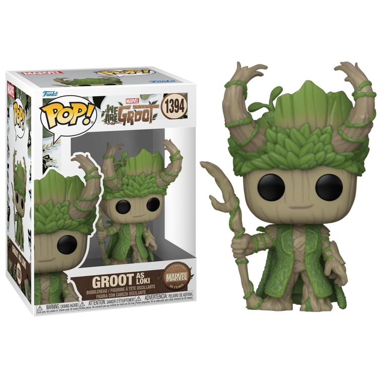 Funko Pop ! Marvel Wag - Loki We Are Groot - (1394) Statuetta Vinyl Figure 9Cm