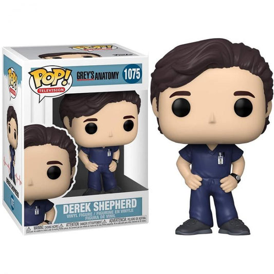 Funko Pop Television Grey'S Anatomy - Derek Shepherd (1075) Vinyl Figure Nurse