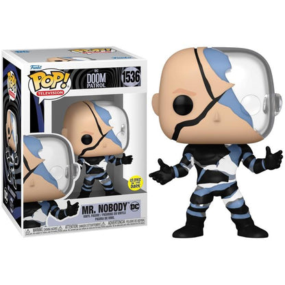 Funko Pop ! Television Dc Doom Patrol (1536) Mr. Nobody Glows In The Dark Figure