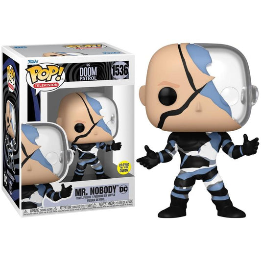 Funko Pop ! Television Dc Doom Patrol (1536) Mr. Nobody Glows In The Dark Figure