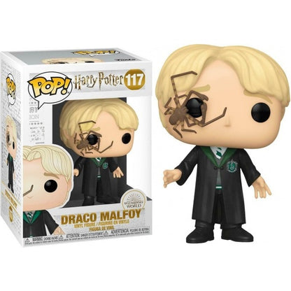 Funko Pop ! Harry Potter - (117) Draco Malfoy W / Spider Vinyl Figure 9Cm Ragno